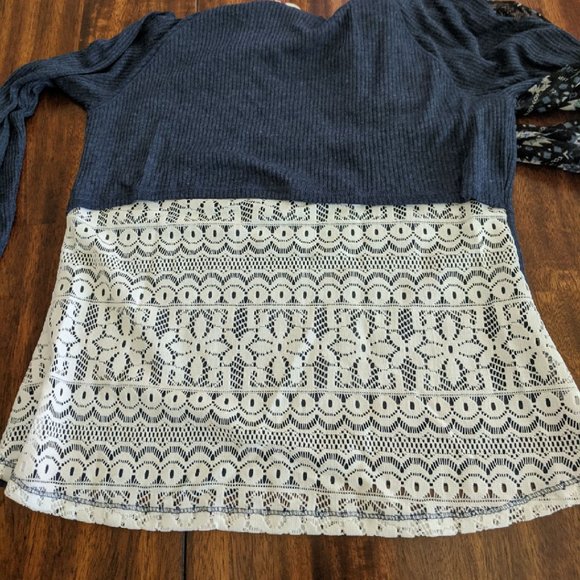 NWT ARIZONA JEANS Long Sleeve Top And Scarf Top Set Size XL - Picture 14 of 16